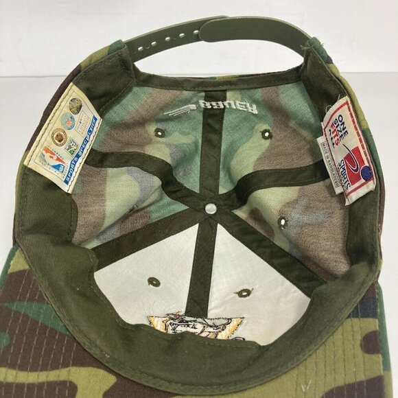 Vintage Sports Specialities North Bay Battalion Camo Hockey Snapback Hat Cap - Picture 11 of 15